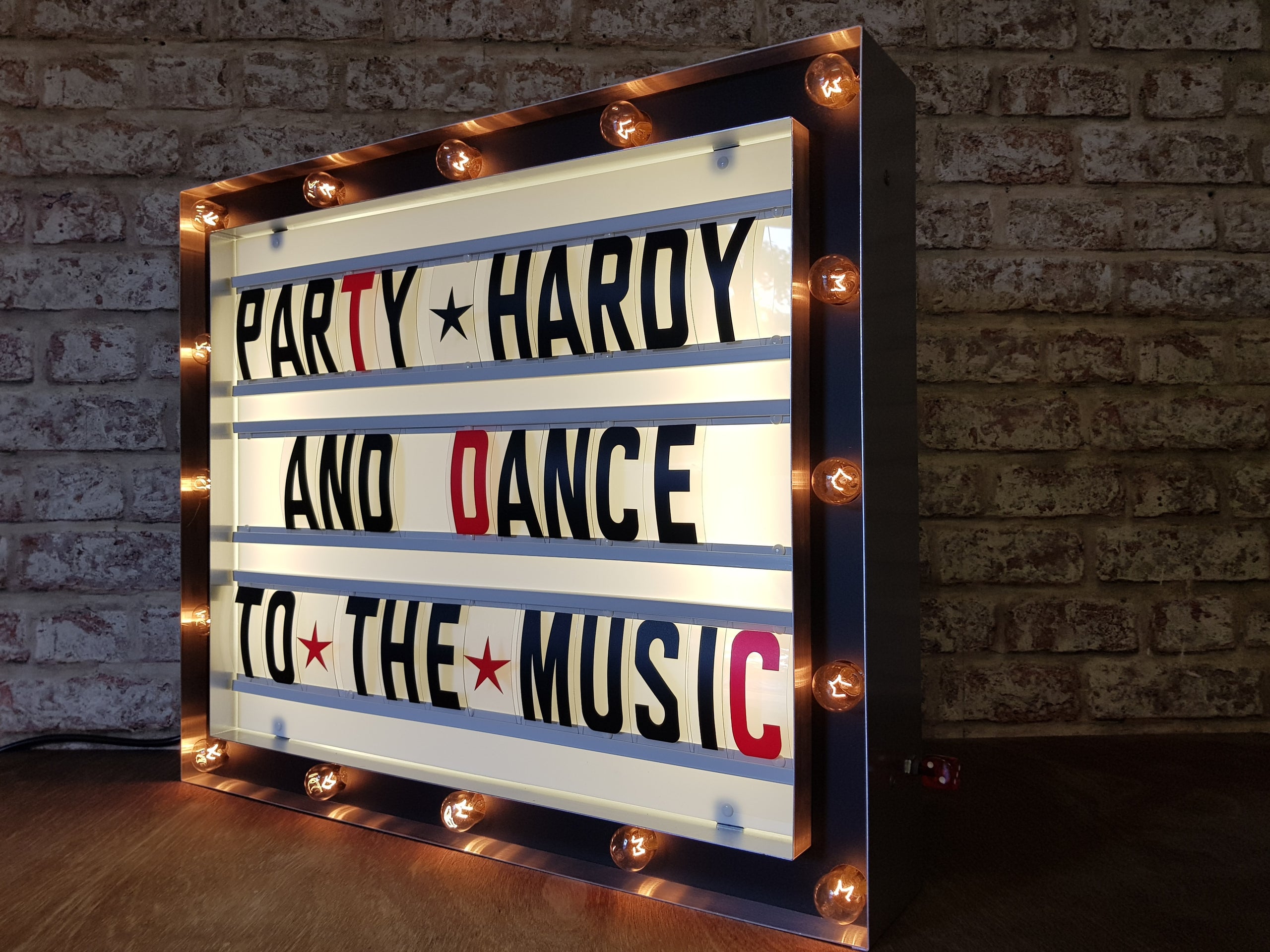 Wemco Deck The Halls Cinema Marquee Sign Light Box Letters